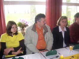 Foto von Monika, Anton und Bettina