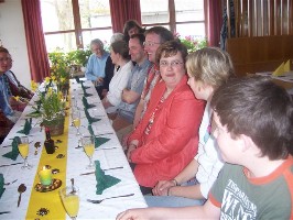 Foto von Reinhold, Maria, Katrin, Sebastian, Klaus und Christine